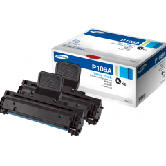 Samsung Mono Toner Cartridge - MLT-P108A (Twin Pack)